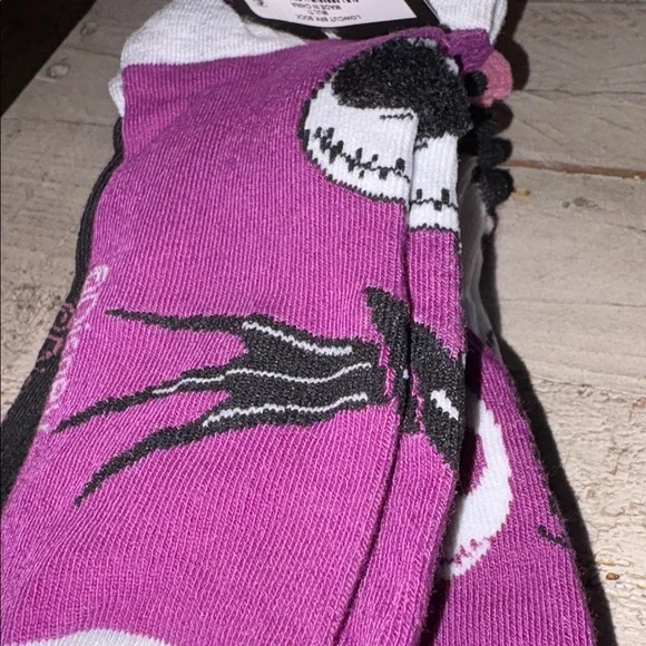 The Nightmare Before Christmas Jack Skellington Purple Low-Cut Socks - 6 Pack - Picture 9 of 10